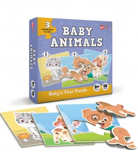Baby Animals - Fun & Educational Jigsaw Puzzle Set
