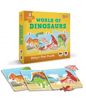 World Of Dinosaurs - Fun & Educational Jigsaw Puzzle Set