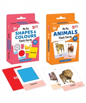Animals, Fun Learning Pack Of 2-64 Flash Cards