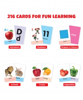 Learning And Educational Pack Of 6 - 216 Flash Cards