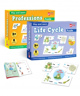 Professions & Life Puzzle Activity Combo With Books � 80 Pcs