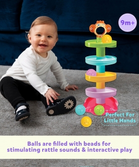 5 Layer Ball Drop And Roll Swirling Tower- Educational Toys