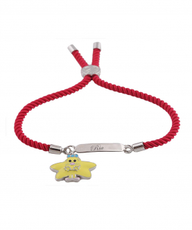 Personalised Lil Miss Sparkle Cord Bracelet