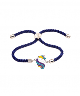 Unicorn Cord Bracelet - Blue