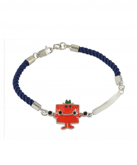 Personalised Lil Mr Strong Cord Bracelet  