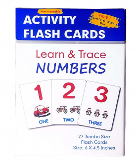 Learn and Trace Activity Jumbo Flash Cards (Numbers)