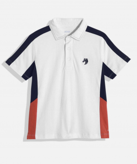 Ladore White Smart Party Wear Cotton Polo T-shirt