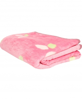 Love And Cuddles Pink One Ply Blanket