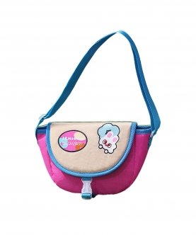 Pink And Beige Sling Bag & Satchel Casual Carry Bag