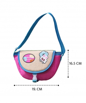 Pink And Beige Sling Bag & Satchel Casual Carry Bag