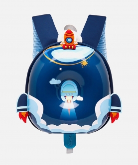 Rocket Theme Donut Backpack For Toddlers & Kids With Leash