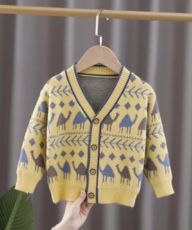 Yellow Camel Troop, Cardigan V Neck Sweater