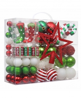 Ball Ornaments Elf Theme Balls, 100 Pcs Box Set