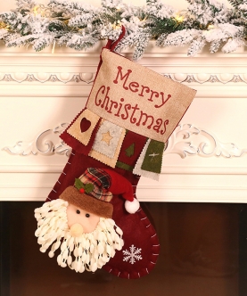 Little Surprise Box Bunting Style Stocking Santa