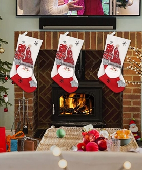 Little Surprise Box White Stocking Santa Christmas Stockings