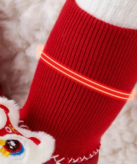 Dragon Christmas Themed Booties/Socks For Christmas Party