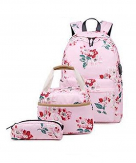 Backpack with Lunch Bag & Pouch