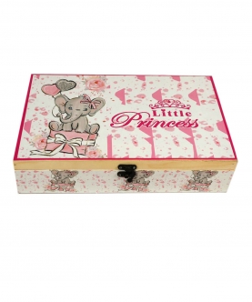 Newborn Little Princess Pinewood Gift Hamper Box Set (Pink)