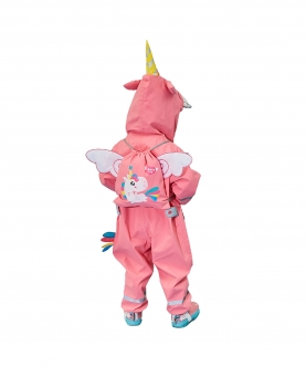 Jumpsuit/Playsuit Raincoat-Unicorn Theme