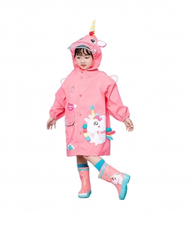 Raincoat - Pink Magical Unicorn Theme
