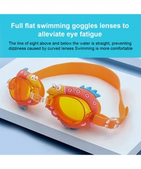 Spiky Fish Frame Uv Protected Anti-Fog Swimming Goggles
