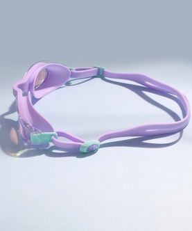 Purple Hologram Uv Protected Swimming Goggles