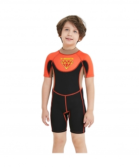 Superhero 2.5Mm Neoprene Knee Length Kids Swimsuit