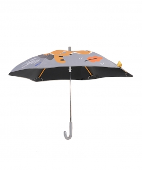 Happy Tiger Print Canopy shape umbrella 
