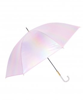 Lilac Holographic Glitter Rain Umbrella