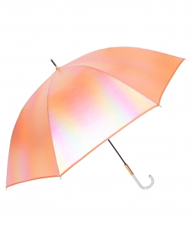 Orange Holographic Glitter Rain Umbrella