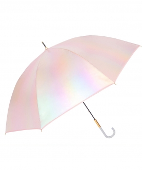 Pink Holographic Glitter Rain Umbrella