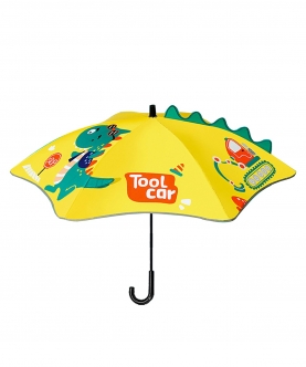 3d Cool Dino Transparent Patch Umbrella