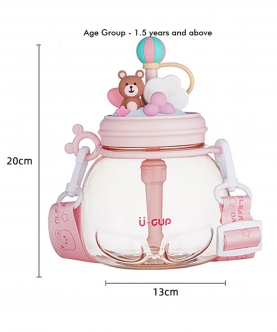 Pink Carnival Theme Kids Water Bottle,1000Ml