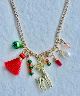 Necklace Reindeer Pendant Style  