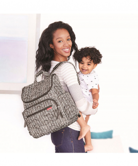 Forma Backpack Grey Feather Diaper Bag