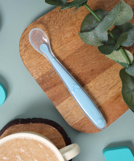 Blue Long Silicone Spoon