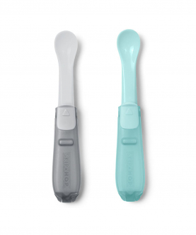 Easy - Fold Travel Spoons - Teal Grey