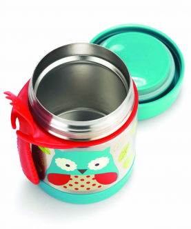 Skip Hop Zoo Insulated Little Kid Food Jar-Owl
