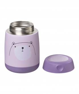 B.box Insulated Food Jar 210ml Mini-Bear Hugs Purple