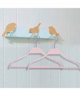 Baby Moo Sleek Pink Baby Hanger Set of 5