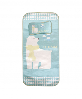 Hello Baby Green Washable Mat With Pillow