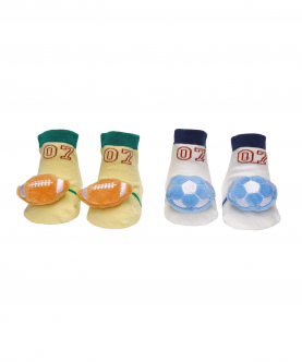 Sports Day Blue & Yellow 3D Socks- 2 Pack