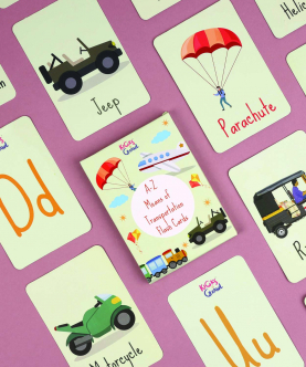 Kicks And Crawl A-Z Means Of Transport Flash Cards