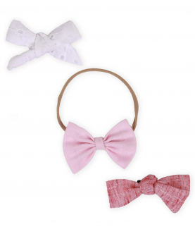 Nadoraa Bubble Pink Clip And Headband Set-3 Pack