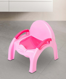 Baby Moo Pink Potty Chair With Handle And Detachable Lid