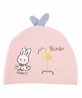Baby Moo Bingo Bunny Pink Cap