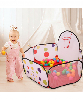 Baby Moo Multicolour Extra Large Foldable 100 Ball Pit Tent