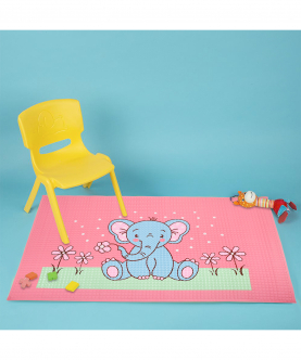Baby Moo Elephant Pink And Blue Massage Mat