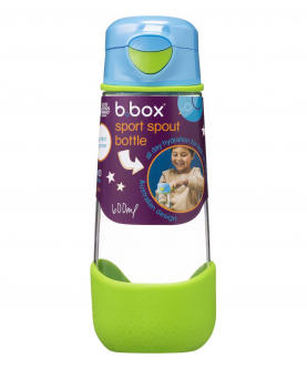 b.box Tritan Sport Spout Drink Bottle 600ml -Ocean Breeze Blue Green