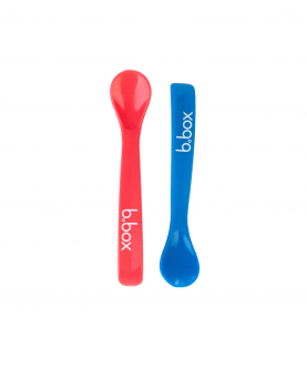 Baby Soft Bite Flexible Spoon Set Pack Of 2 Red Blue